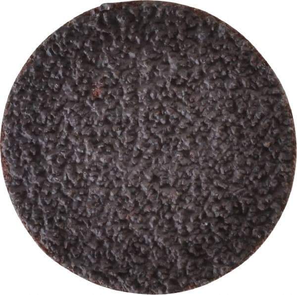 Tru-Maxx - 1-1/2" Disc Diam, 36 Grit, Aluminum Oxide Quick Change Disc - Type S Attaching System, Coated, Brown, Very Coarse Grade, 30,000 RPM - Industrial Tool & Supply