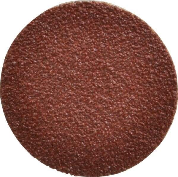 Tru-Maxx - 1-1/2" Disc Diam, 50 Grit, Aluminum Oxide Quick Change Disc - Type S Attaching System, Coated, Brown, Coarse Grade, 30,000 RPM - Industrial Tool & Supply