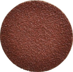 Tru-Maxx - 1-1/2" Disc Diam, 50 Grit, Aluminum Oxide Quick Change Disc - Type S Attaching System, Coated, Brown, Coarse Grade, 30,000 RPM - Industrial Tool & Supply