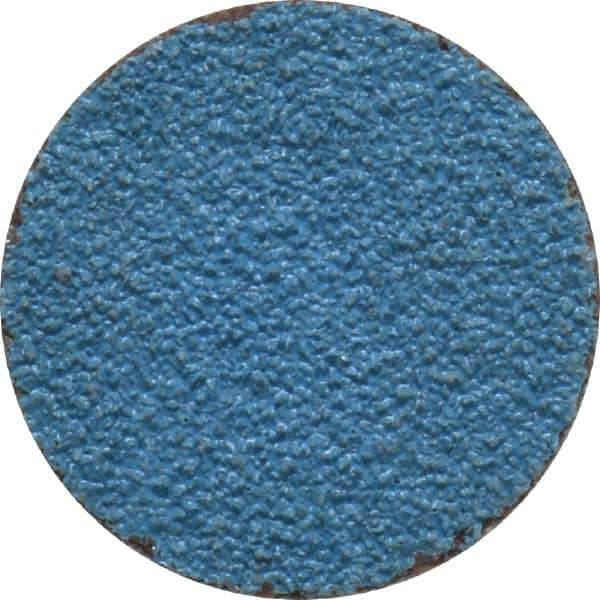 Tru-Maxx - 1" Disc Diam, 60 Grit, Zirconia Alumina Quick Change Disc - Type S Attaching System, Coated, Blue, Medium Grade, 20,000 RPM - Industrial Tool & Supply