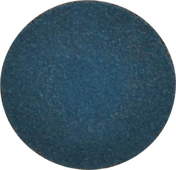 Tru-Maxx - 1" Disc Diam, 80 Grit, Zirconia Alumina Quick Change Disc - Type S Attaching System, Coated, Blue, Medium Grade, 20,000 RPM - Industrial Tool & Supply