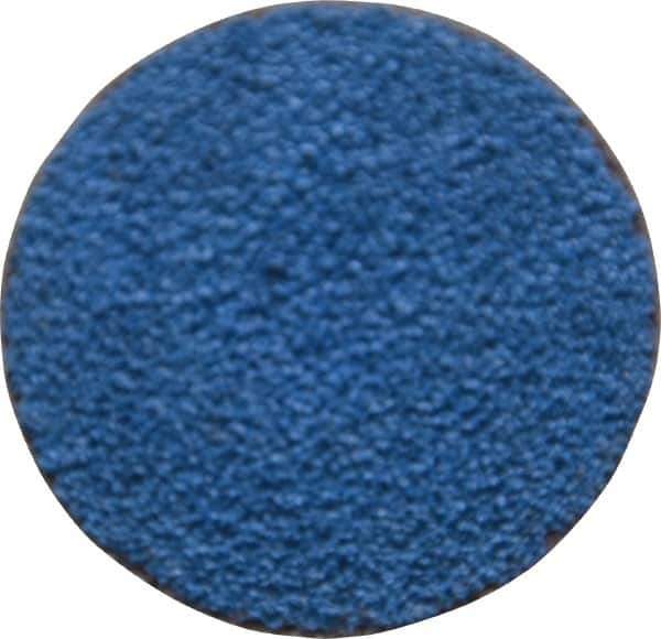 Tru-Maxx - 1-1/2" Disc Diam, 60 Grit, Zirconia Alumina Quick Change Disc - Type S Attaching System, Coated, Blue, Medium Grade, 30,000 RPM - Industrial Tool & Supply