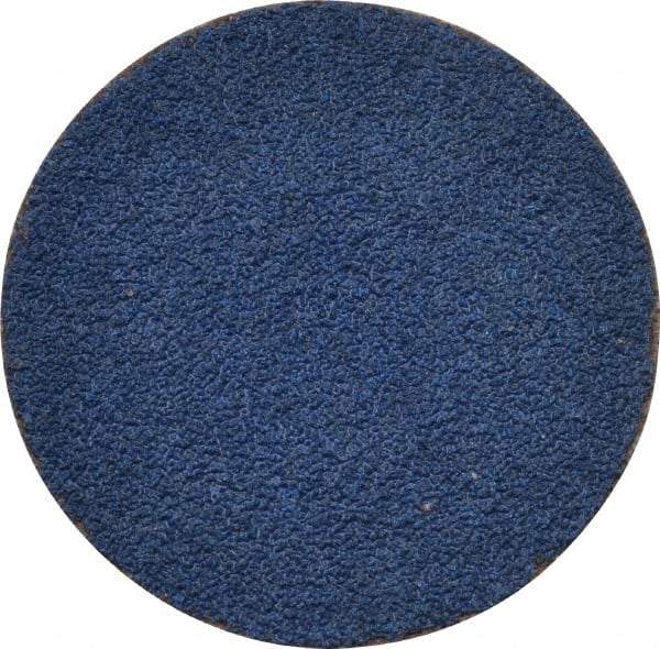 Tru-Maxx - 1-1/2" Disc Diam, 80 Grit, Zirconia Alumina Quick Change Disc - Type S Attaching System, Coated, Blue, Medium Grade, 30,000 RPM - Industrial Tool & Supply