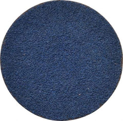 Tru-Maxx - 1-1/2" Disc Diam, 80 Grit, Zirconia Alumina Quick Change Disc - Type S Attaching System, Coated, Blue, Medium Grade, 30,000 RPM - Industrial Tool & Supply