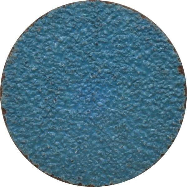 Tru-Maxx - 2" Disc Diam, 36 Grit, Zirconia Alumina Quick Change Disc - Type S Attaching System, Coated, Blue, Very Coarse Grade, 30,000 RPM - Industrial Tool & Supply