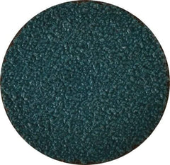 Tru-Maxx - 2" Disc Diam, 40 Grit, Zirconia Alumina Quick Change Disc - Type S Attaching System, Coated, Blue, Coarse Grade, 30,000 RPM - Industrial Tool & Supply