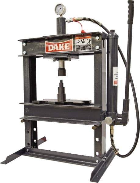 Dake - 10 Ton Hydraulic Shop Press - 6 Inch Stroke - Industrial Tool & Supply