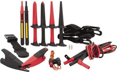 Fluke - 8 Piece, Test Lead Set - 600 Volt Max - Industrial Tool & Supply