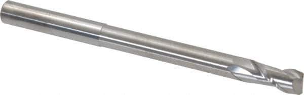 Accupro - 5/16", 5/8" LOC, 5/16" Shank Diam, 4" OAL, 2 Flute, Solid Carbide Square End Mill - Single End, Uncoated, Spiral Flute, 40° Helix, Centercutting, Right Hand Cut, Right Hand Flute - Industrial Tool & Supply