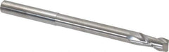 Accupro - 5/16", 5/8" LOC, 5/16" Shank Diam, 4" OAL, 2 Flute, Solid Carbide Square End Mill - Single End, Uncoated, Spiral Flute, 40° Helix, Centercutting, Right Hand Cut, Right Hand Flute - Industrial Tool & Supply
