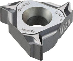Vargus - 2JIR Internal Right Hand 32 UN Laydown Threading Insert - Grade VCB, TiAlN Coated Carbide, 6.35mm Inscribed Circle - Industrial Tool & Supply