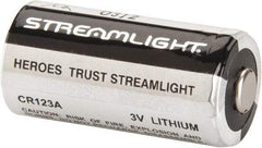 Streamlight - Size CR123A, Lithium, 400 Pack, Standard Battery - 3 Volts - Industrial Tool & Supply