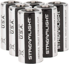 Streamlight - Size CR123A, Lithium, 6 Pack, Standard Battery - 3 Volts - Industrial Tool & Supply