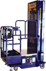 Ballymore - 650 Lb Capacity, 186" Lift Height, Battery Operated Power Stocker Lift - 186" Lift Height, Battery Operated - Industrial Tool & Supply