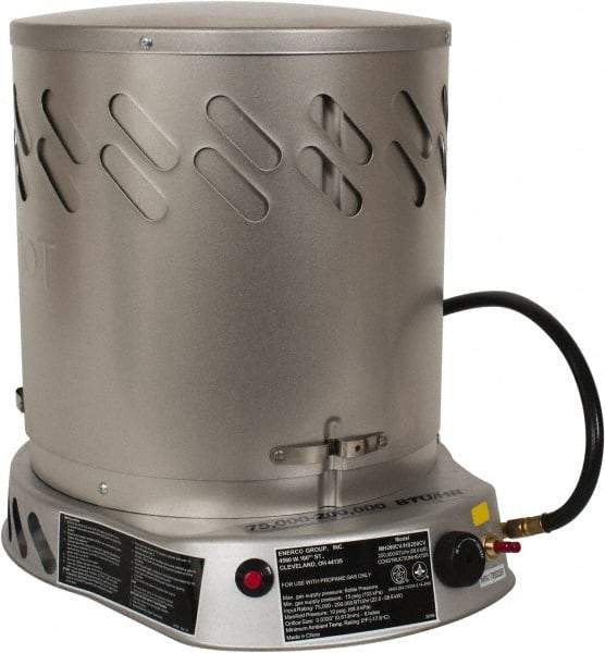 Heatstar - 75,000 to 200,000 BTU, Propane Convection Heater - 100 Lb Fuel Capacity, 15-1/4" Long x 18-1/4" Wide x 21-3/4" High - Industrial Tool & Supply