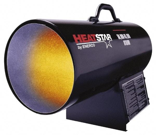 Heatstar - 35,000 BTU Rating, Propane Forced Air Heater - 800 Sq Ft Max Heating Area, 20 Lb Capacity, Fuel with Propane - Industrial Tool & Supply