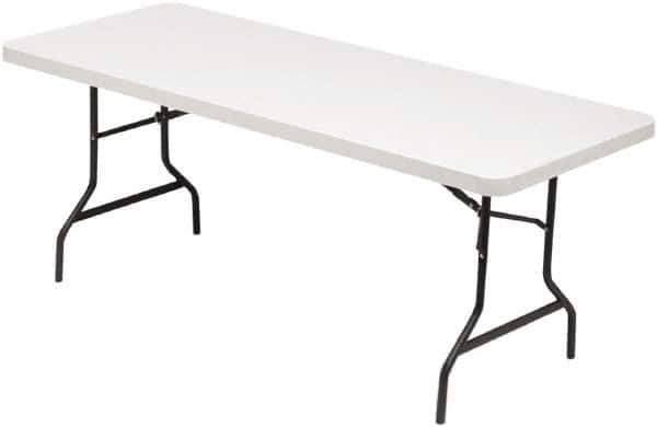ALERA - 72" Long x 30" Wide x 29" High, Rectangular Folding Table - Platinum - Industrial Tool & Supply
