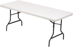 ALERA - 72" Long x 30" Wide x 29" High, Rectangular Folding Table - Platinum - Industrial Tool & Supply