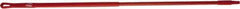 Vikan - 52 x 1" Fiberglass Squeegee Handle - European Threaded Connection, Red - Industrial Tool & Supply