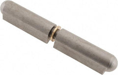 Value Collection - 5-29/32" Long x 0.787" Wide x 0.984" Thick, Weld On Hinge - Steel with Steel Pin - Industrial Tool & Supply