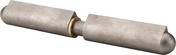 Value Collection - 7-7/8" Long x 29/32" Wide x 1.122" Thick, Weld On Hinge - Steel with Steel Pin - Industrial Tool & Supply