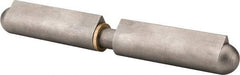Value Collection - 7-7/8" Long x 29/32" Wide x 1.122" Thick, Weld On Hinge - Steel with Steel Pin - Industrial Tool & Supply