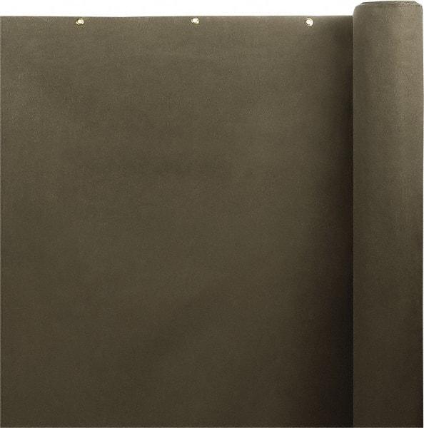 Steiner - 5' Wide Cotton Duck Welding Curtain Roll - Olive, Grommet - Industrial Tool & Supply