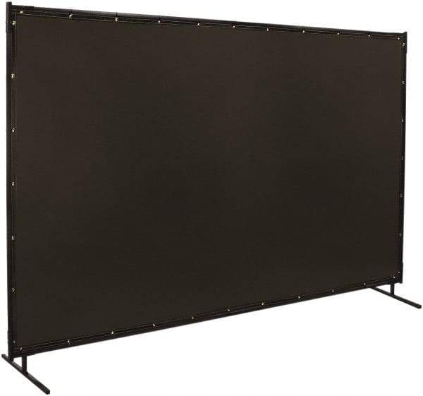 Steiner - 10 Ft. Wide x 6 Ft. High x 3/4 Inch Thick, 14 mil Thick Transparent Vinyl Portable Welding Screen Kit - Gray - Industrial Tool & Supply