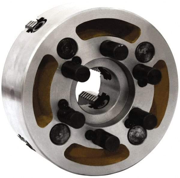 Gibraltar - 4 Jaws, 20" Diam, Independent Manual Lathe Chuck - D1-11 Mount Spindle, Reversible, 800 Max RPM, 6.2992" Through Hole Diam, Cast Iron - Industrial Tool & Supply