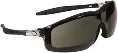 MCR Safety - Size Universal, Gray Polycarbonate Anti-Fog & Scratch Resistant Lens, Hybrid Safety Glasses/Goggles - Indirect Vent, Black Nylon Frame - Industrial Tool & Supply