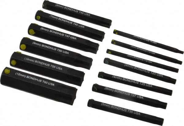 Bondhus - 13 Piece Hex Drive Bit Set - Industrial Tool & Supply