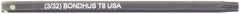Bondhus - Star Hex Drive Bit - 2" OAL - Industrial Tool & Supply