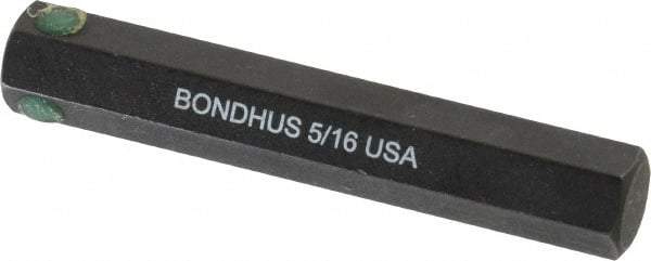 Bondhus - 5/16" Hex Drive Bit - 2" OAL - Industrial Tool & Supply