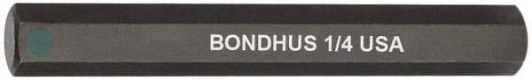 Bondhus - 1/4" Hex Drive Bit - 2" OAL - Industrial Tool & Supply