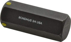 Bondhus - 3/4" Hex Drive Bit - 2" OAL - Industrial Tool & Supply