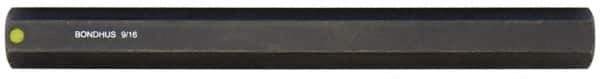 Bondhus - 9/16" Hex Drive Bit - 6" OAL - Industrial Tool & Supply