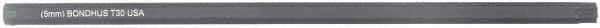 Bondhus - Star Hex Drive Bit - 6" OAL - Industrial Tool & Supply