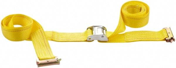 Value Collection - 16' Long x 2" Wide, 1 Ply, Polyester Web Sling - Yellow - Industrial Tool & Supply
