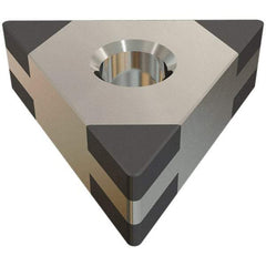 Iscar - TNGA332 M6 Grade IB25HC PCBN Turning Insert - TiN Finish, 60° Triangle, 3/8" Inscr Circle, 3/16" Thick, 1/32" Corner Radius - Industrial Tool & Supply
