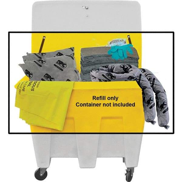 Brady SPC Sorbents - 134 Gal Capacity Universal Spill Kit - No Container Included - Refill Only - Industrial Tool & Supply