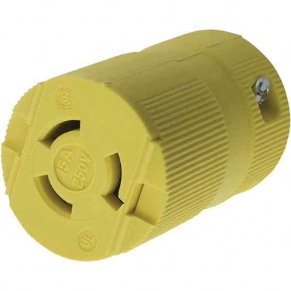 Hubbell Wiring Device-Kellems - 250V 15A NEMA L6-15R Industrial Twist Lock Connector - Industrial Tool & Supply