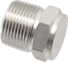 Ham-Let - 3/4" Grade 316 Stainless Steel Pipe Plug - MNPT End Connections, 6,800 psi - Industrial Tool & Supply