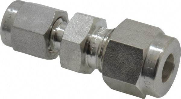 Ham-Let - 1/4 x 1/8" OD, Grade 316Stainless Steel Union - Comp x Comp Ends - Industrial Tool & Supply