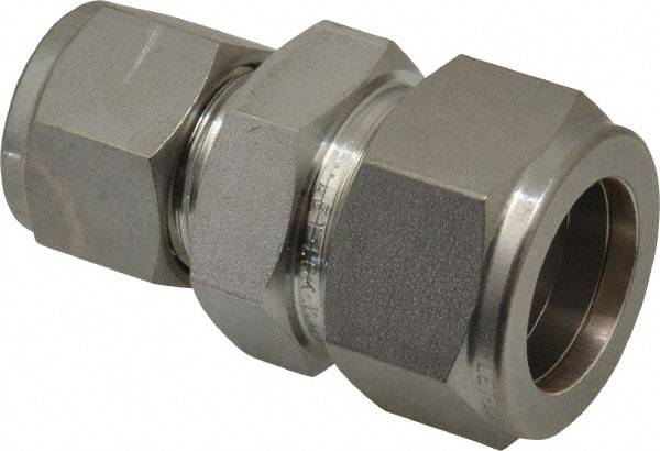 Ham-Let - 3/4 x 1/2" OD, Grade 316Stainless Steel Union - Comp x Comp Ends - Industrial Tool & Supply