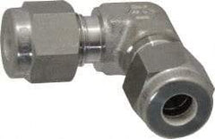 Ham-Let - 1/4" OD, Grade 316Stainless Steel Union Elbow - Comp x Comp Ends - Industrial Tool & Supply