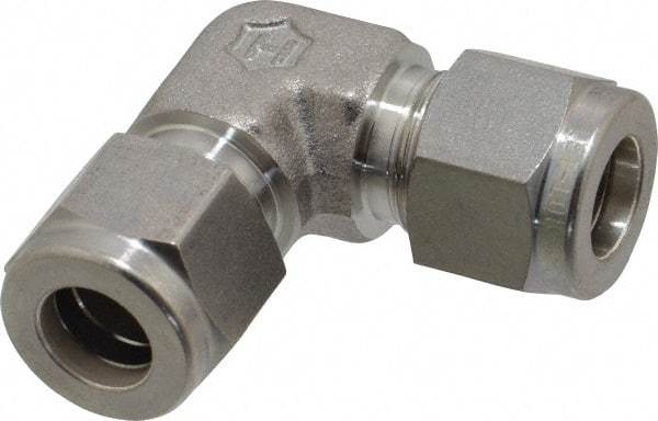 Ham-Let - 3/8" OD, Grade 316Stainless Steel Union Elbow - Comp x Comp Ends - Industrial Tool & Supply