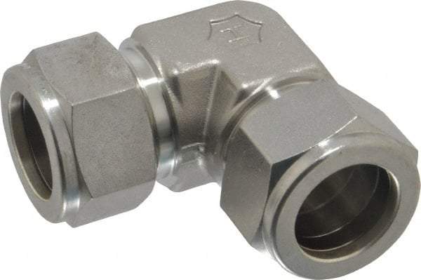 Ham-Let - 3/4" OD, Grade 316Stainless Steel Union Elbow - Comp x Comp Ends - Industrial Tool & Supply