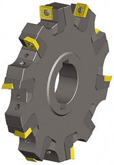 Kennametal - Arbor Hole Connection, 0.614" Cutting Width, 1.042" Depth of Cut, 4" Cutter Diam, 1-1/4" Hole Diam, 10 Tooth Indexable Slotting Cutter - KSSS Toolholder, SPCT, SPET, SPPT Insert, Neutral Cutting Direction - Industrial Tool & Supply