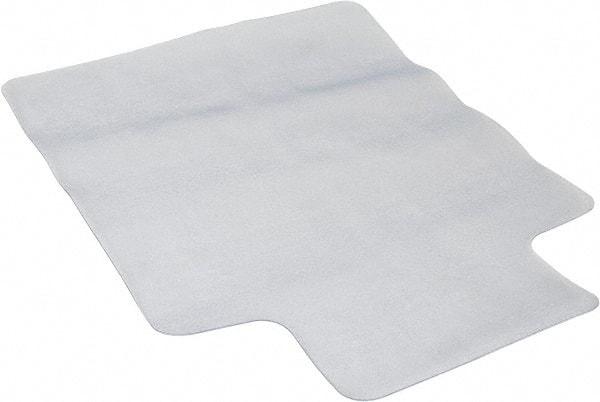 Aleco - 48" Long x 36" Wide, Chair Mat - Single Lip, Straight Edge Style, Texured Both Sides - Industrial Tool & Supply