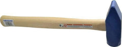 Vaughan Bushnell - 2-1/2 Lb Head Blacksmith's Hammer - 15-1/2" OAL, 14-1/2" Long Wood Handle, 1-1/2" Face Diam - Industrial Tool & Supply